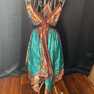 Satin Handkerchief Dress - S/M